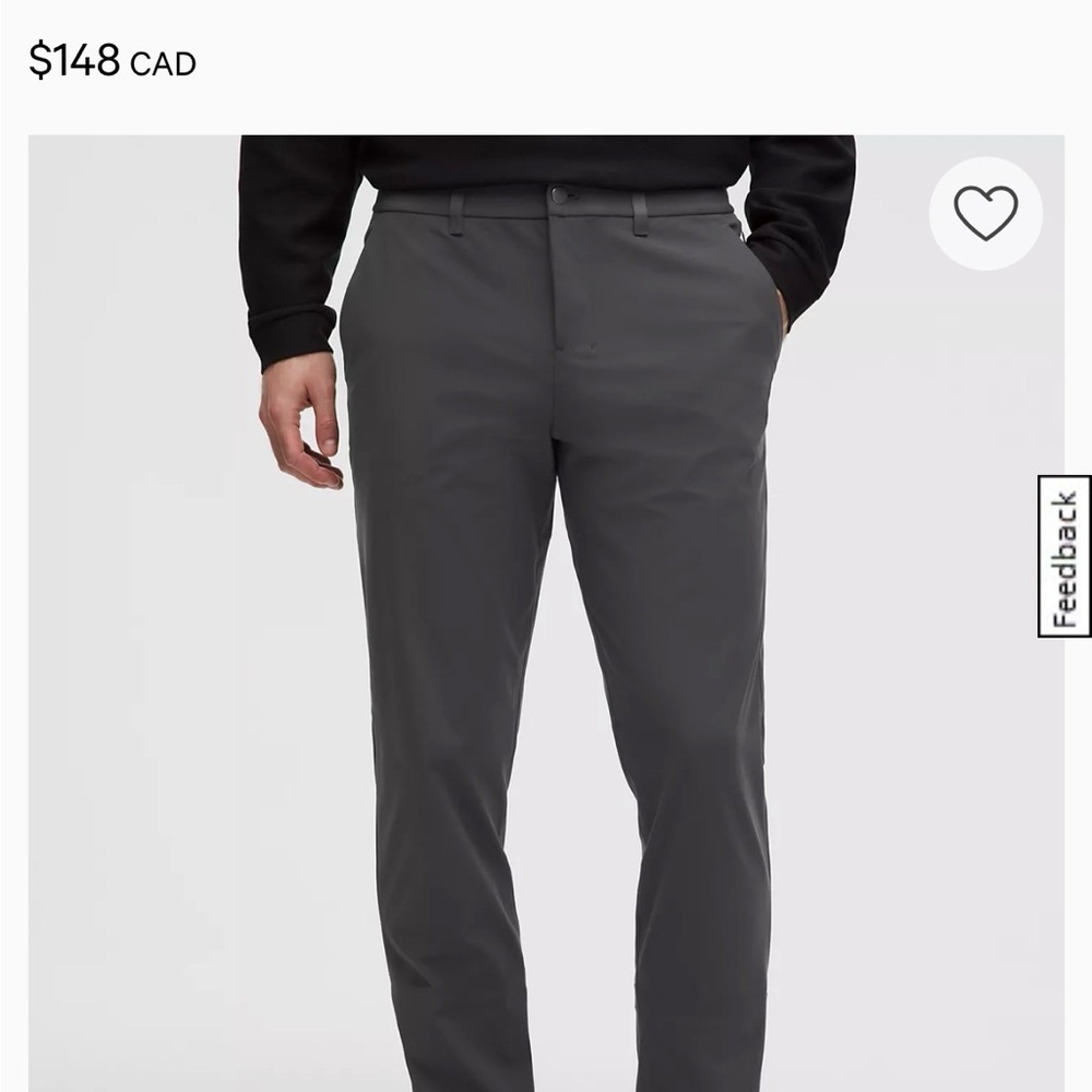 ABC Classic-Fit Trouser 
Warpstreme Charcoal
